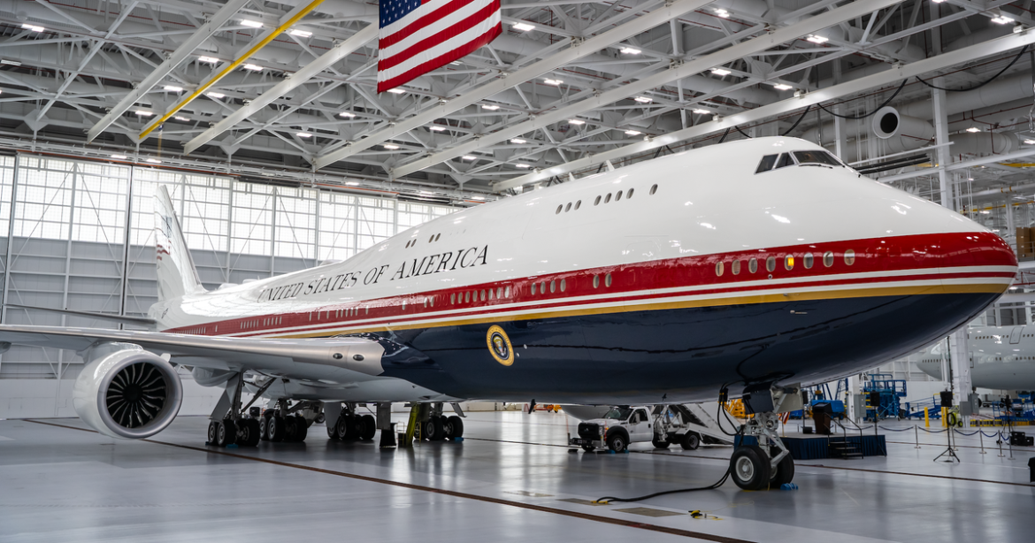 Trump unveils new Air Force One, a $400 million plane gifted by Qatar