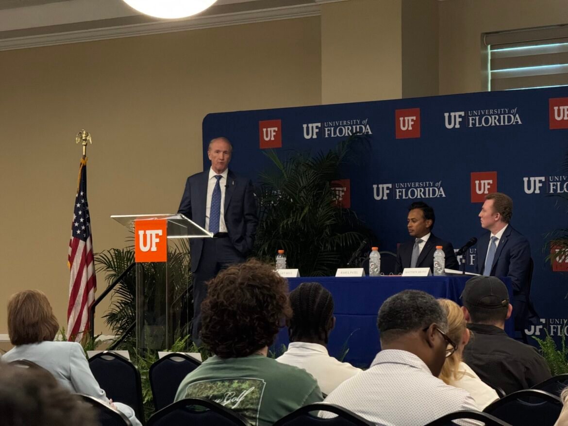 University of Florida presidential hopeful Stuart Bell says he won't bring 'woke' back • Florida Phoenix