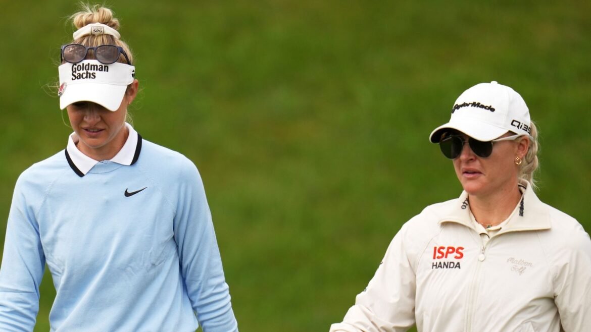 Nelly Korda praised Charley Hull's major consistency in her pre-tournament press conference ahead of the AIG Women's Open