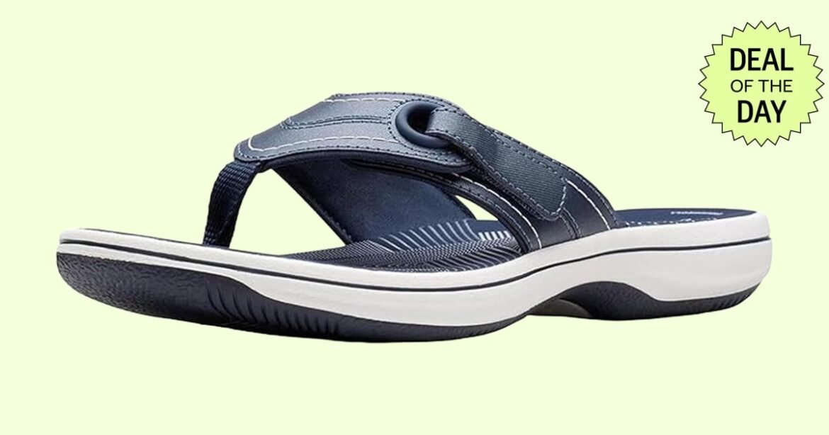 Clarks Women’s Breeze Reyna Flip-Flops Are Up to 40% Off at Amazon Right Now