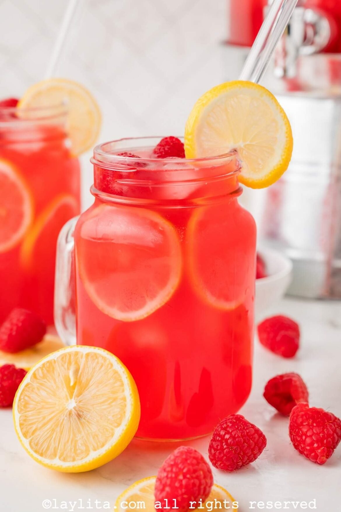 Easy Raspberry Lemonade – Laylita's Recipes