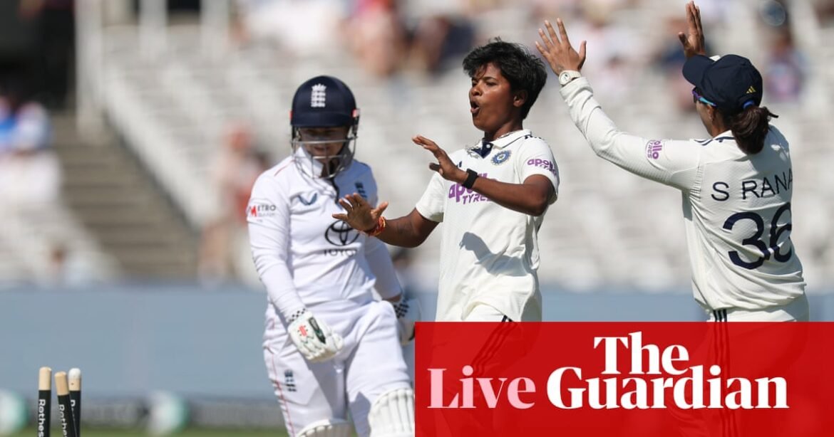 England v India: women’s Test, day three updates – live | Women's cricket