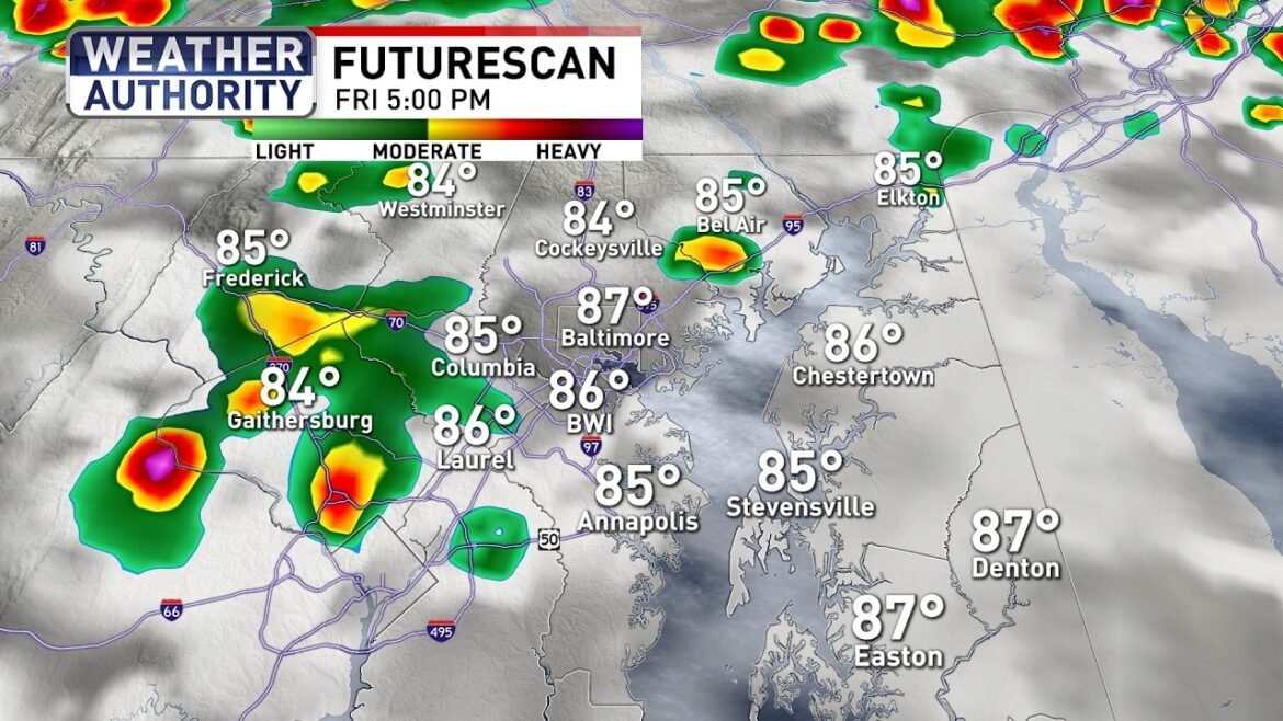 LIVE RADAR | Tracking rain into Maryland
