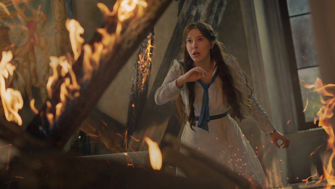 Millie Bobby Brown as Enola Holmes in Enola Holmes 3.