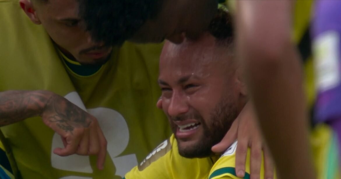Neymar rompe en llanto tras ser eliminado por Haaland y Noruega