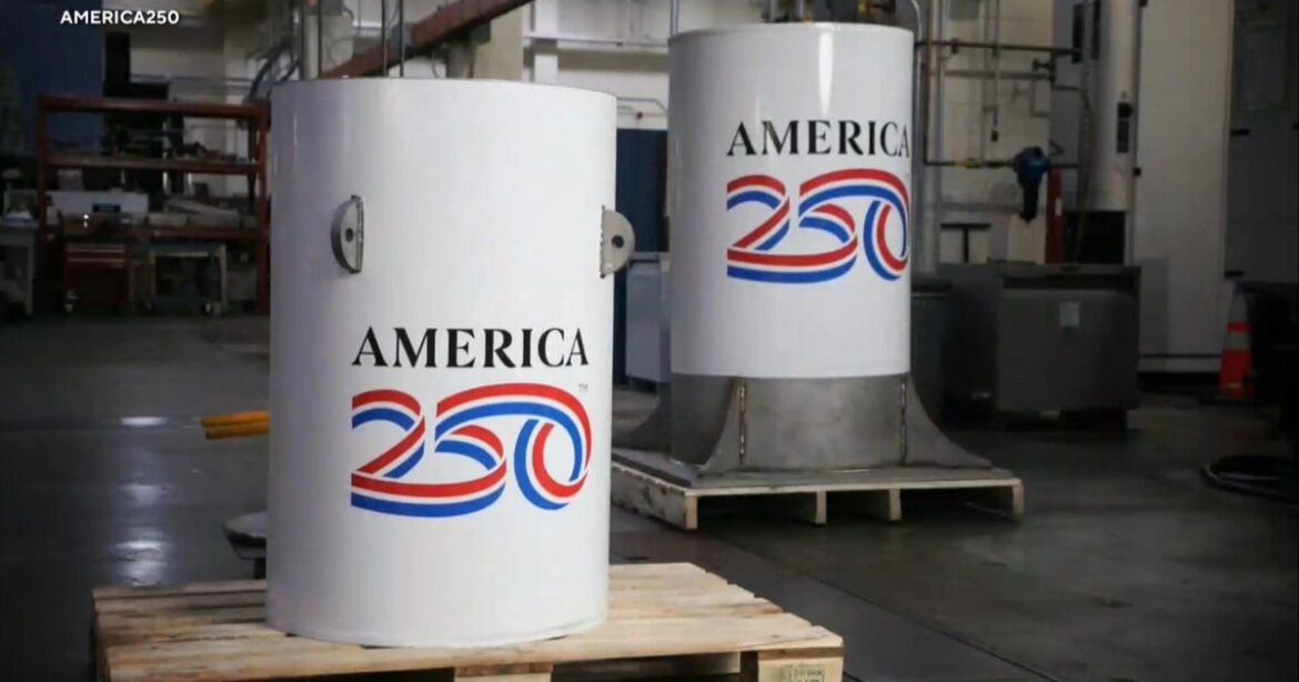 Philadelphia buries time capsule to commemorate America's 250th birthday