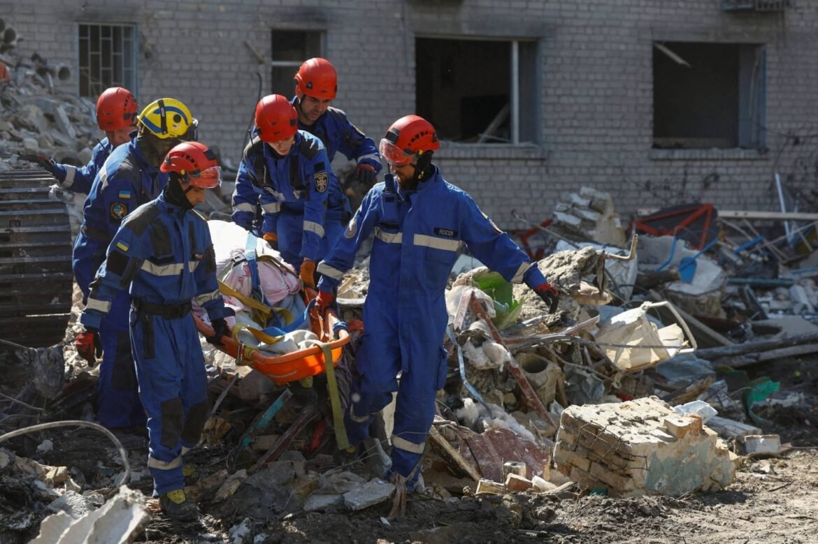Russia bombards Kyiv in deadliest strike this year, killing at least 27 people