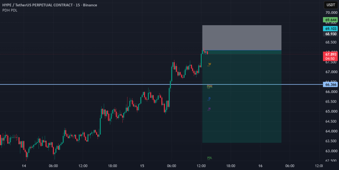 SHORT HYPEUSDT.P