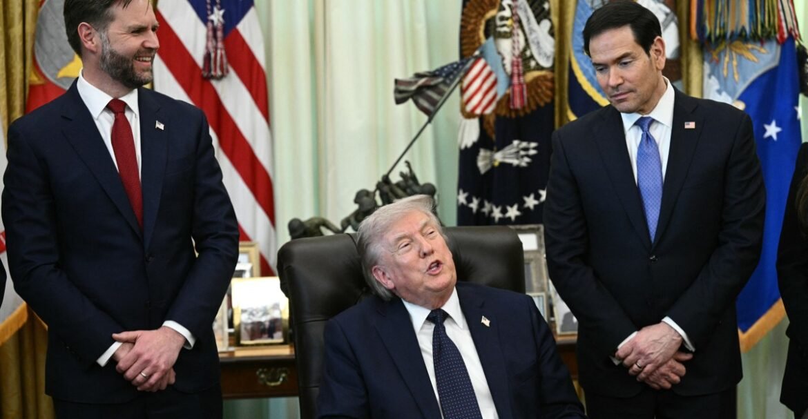 The competition between JD Vance and Marco Rubio to replace Trump