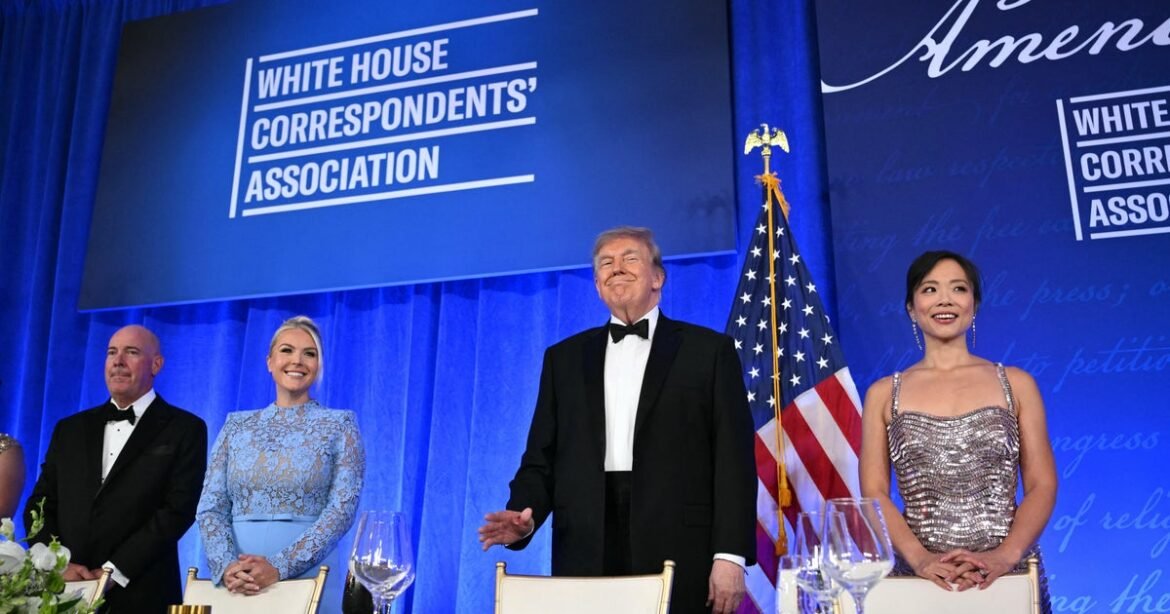Trump speaks at his first White House Correspondents' Dinner, in redo after April attack