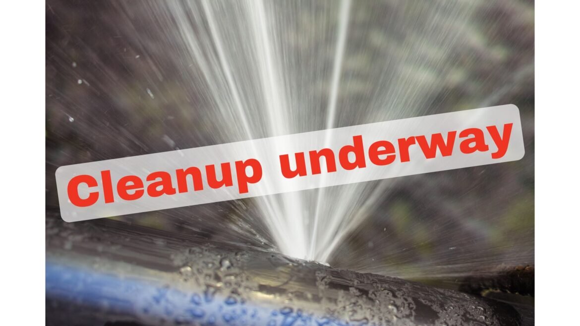 Burlington County is working with the NJDEP to clean up a wastewater spill at the resource recovery complex in Florence.