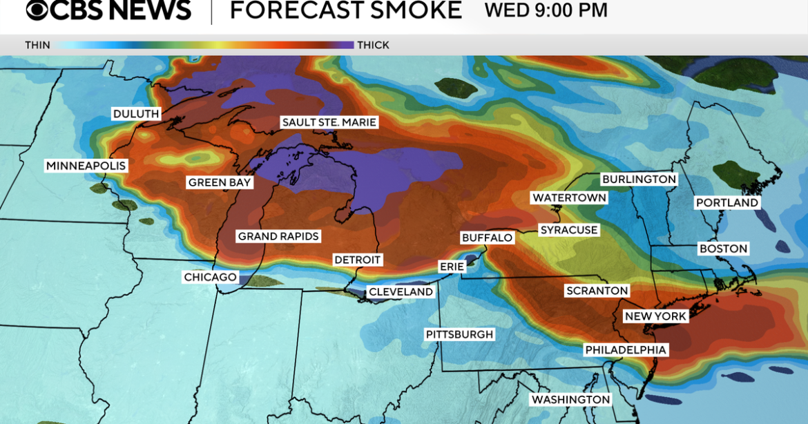 Wildfires expose millions in Midwest, Northeast to dangerous smoke: "Perfect storm for really dry conditions"