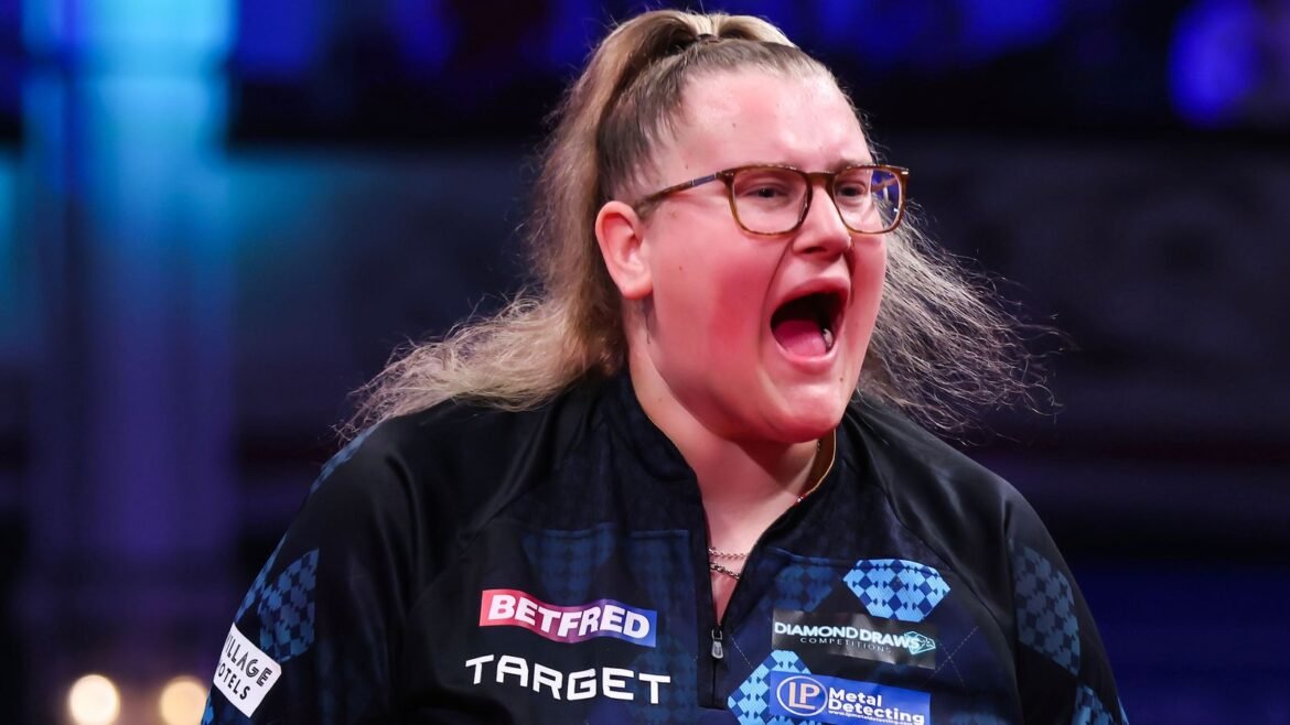 Women's World Matchplay: Beau Greaves defeats Fallon Sherrock in 6-5 last-leg decider to claim record third Blackpool crown | Darts News