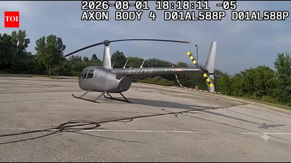A 69-year-old Wisconsin pilot landed his helicopter in a Cabela’s parking lot for a shopping trip; deputies checked the flight and issued no citation