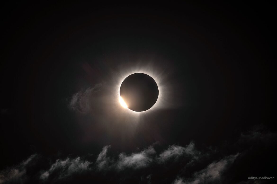APOD: 2026 August 14 - Total Solar Eclipse from Greenland