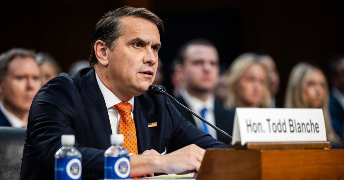Acting AG Todd Blanche reaches deal with holdout senators to scrap $1.8B ‘anti-weaponization’ fund
