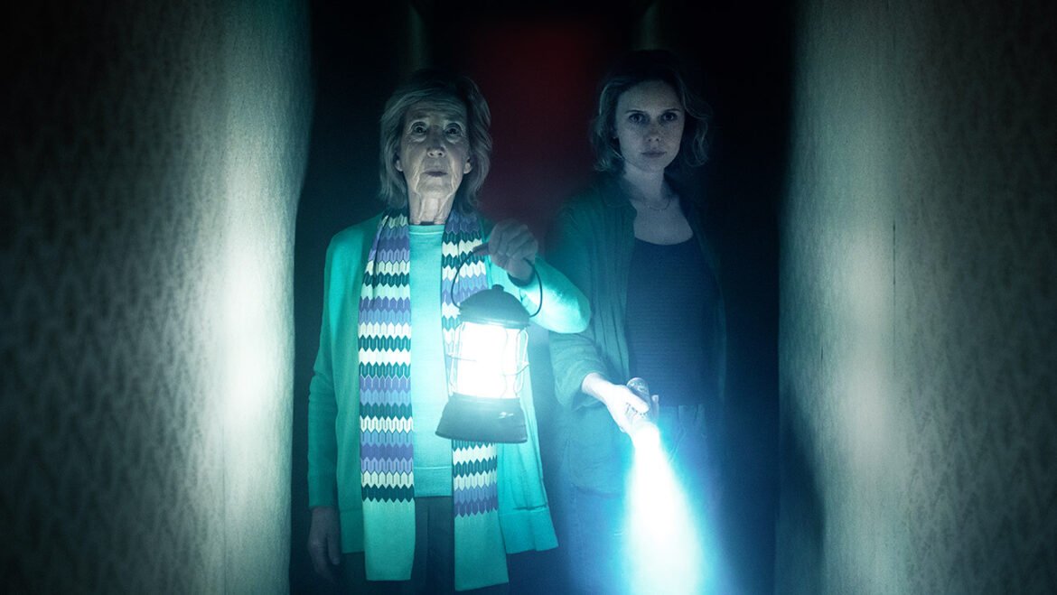 Elise Rainier (Lin Shaye) and Gemma (Amelia Eve) in ScreenGems' Insidious: Out of the Further