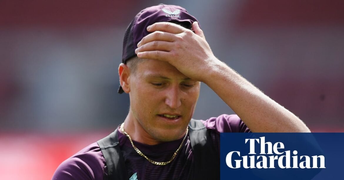 Brydon Carse dropped by England as investigation begins into handcuffs incident | England cricket team