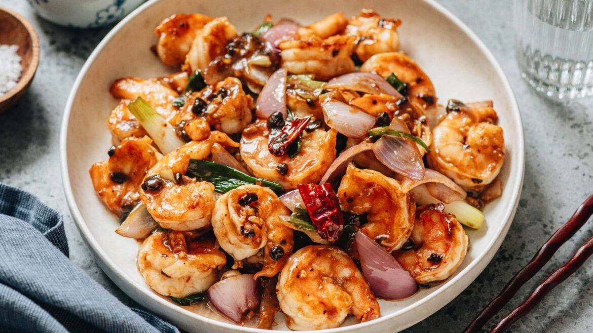 Cantonese Shrimp with Black Bean Sauce Recipe