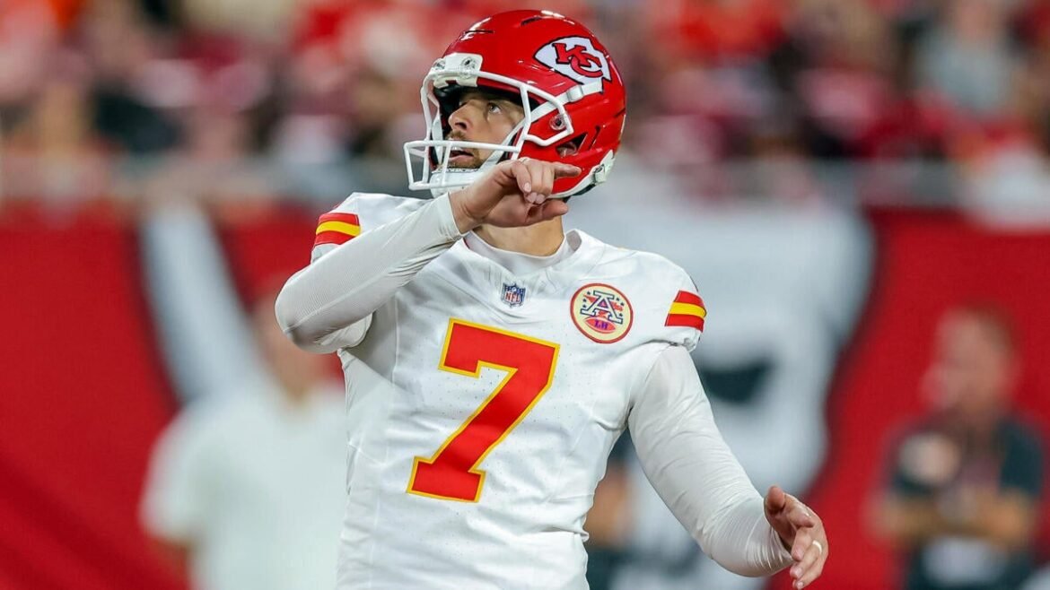 Chiefs' Harrison Butker drills historic 69-yard field goal, but it won't count in the NFL record book