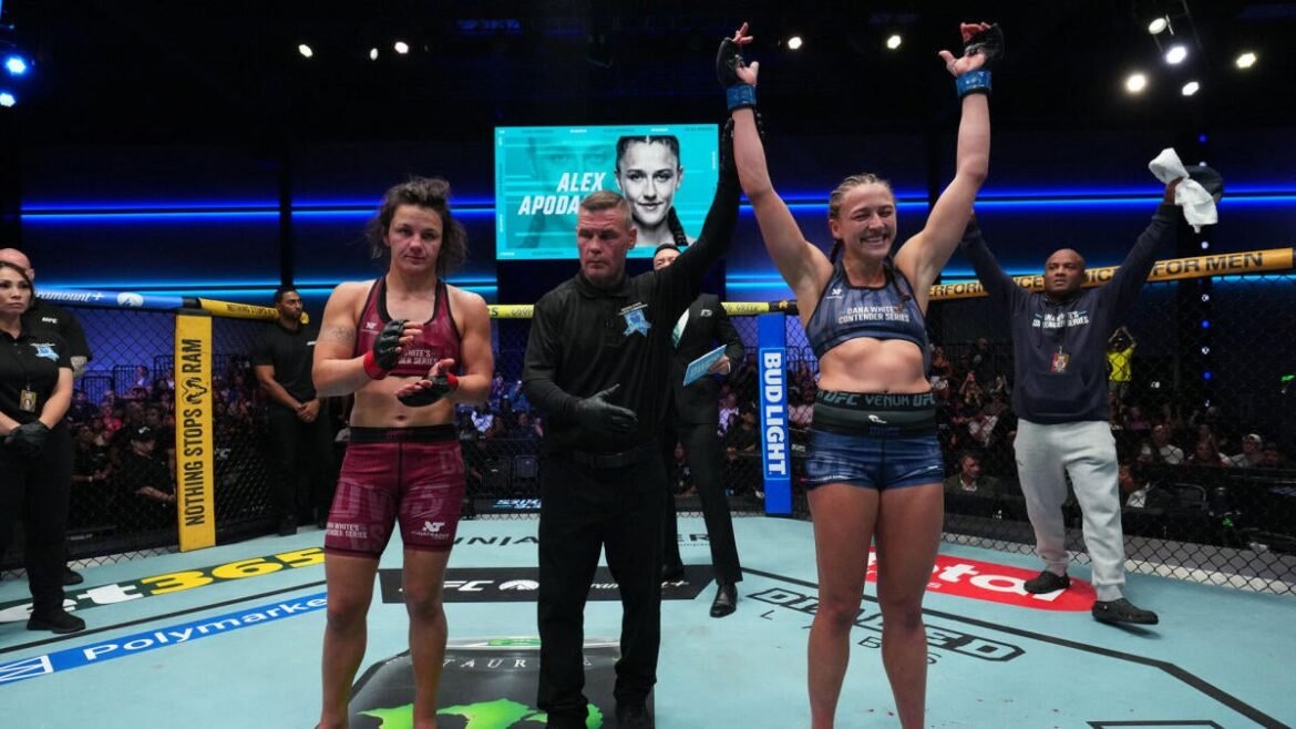 Dana White's Contender Series 2026 Week 3 results: Alex Apodaca scores massive upset of Bella Mir