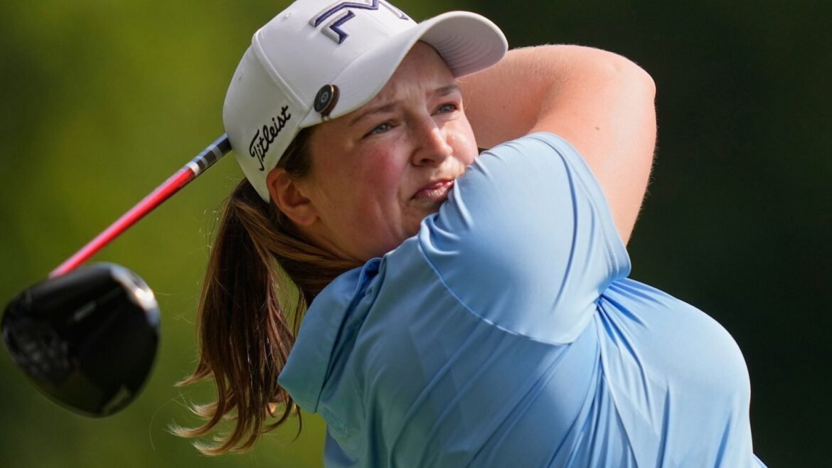 Lottie Woad during the first round of the LPGA's FM Championship