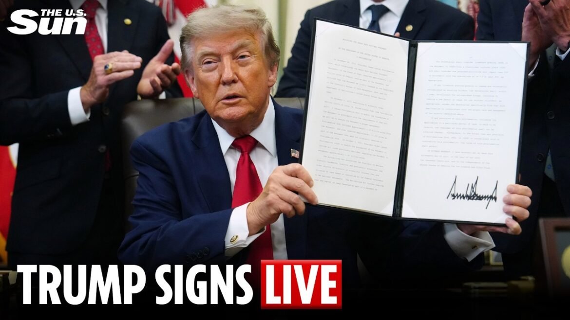 LIVE: Trump signs new executive order from the Oval Office as midterms loom | The US Sun
