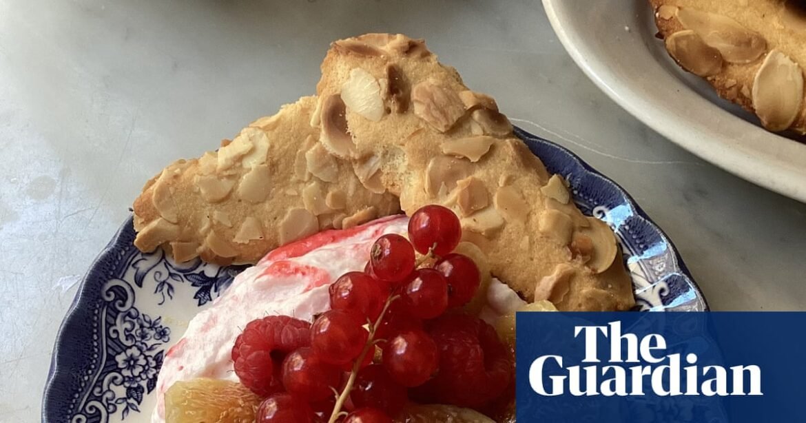 Rachel Roddy’s recipe for figs with raspberry cream and cat tongue biscuits | Food