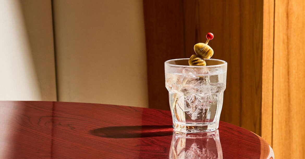 The Best Summer Martini Is a Grilled Dirty Martini on the Rocks