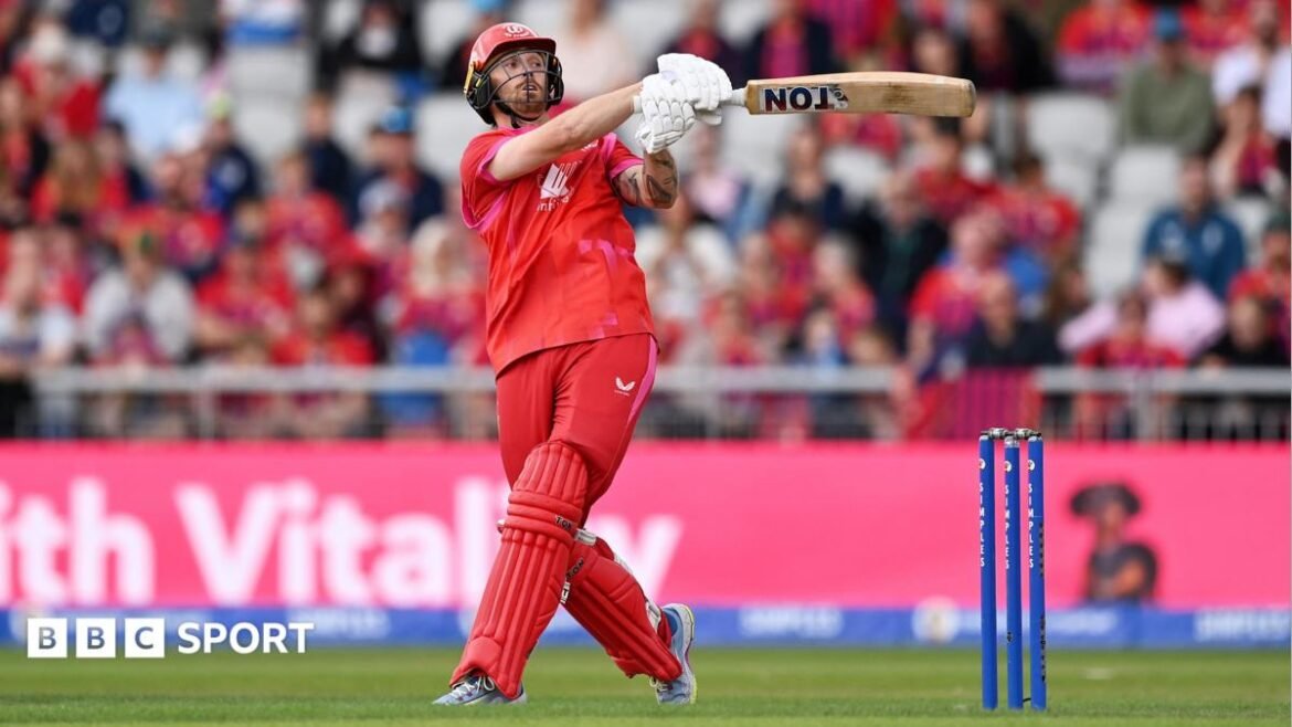 Phil Salt batting for Welsh Fire