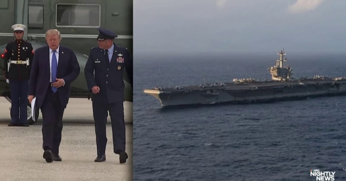 Trump downplays concerns about living conditions on aircraft carrier