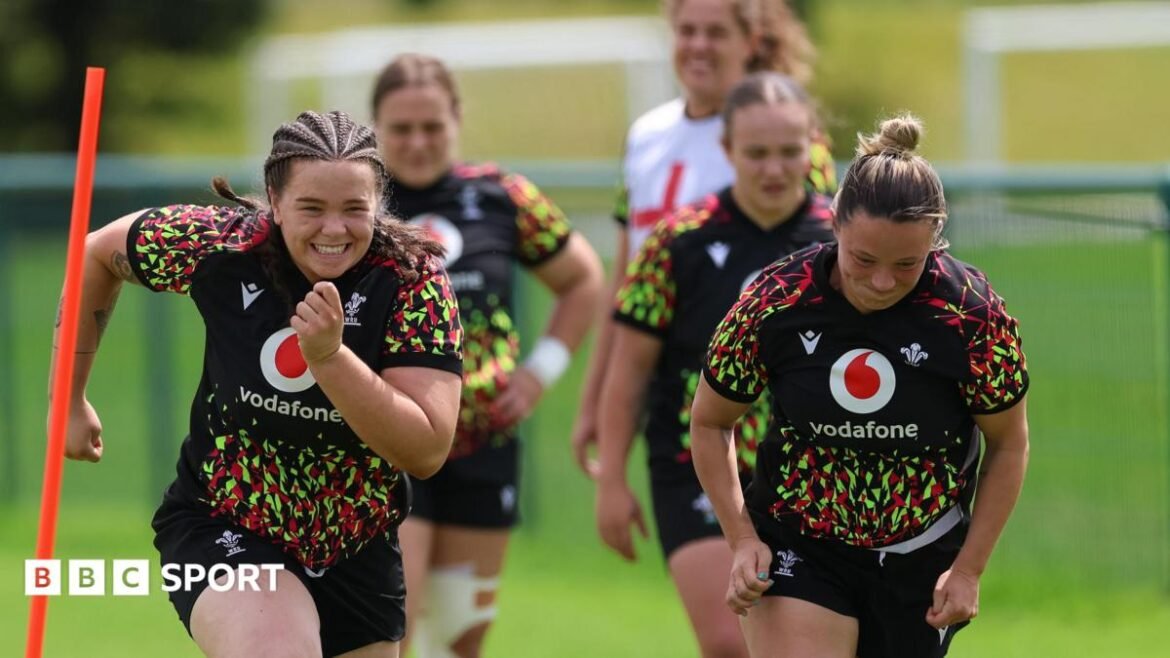 Maise Davies and Alisha Joyce in Wales training 