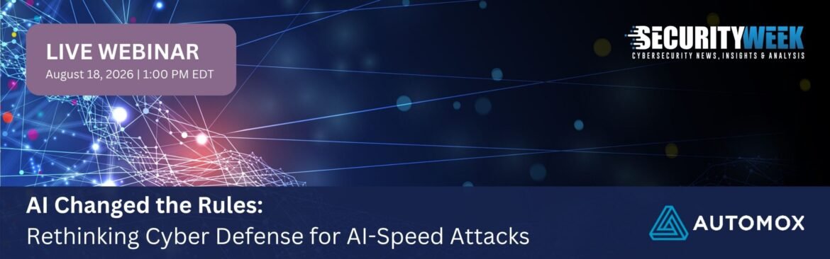 Webinar Today: Rethinking Cyber Defense for AI-Speed Attacks