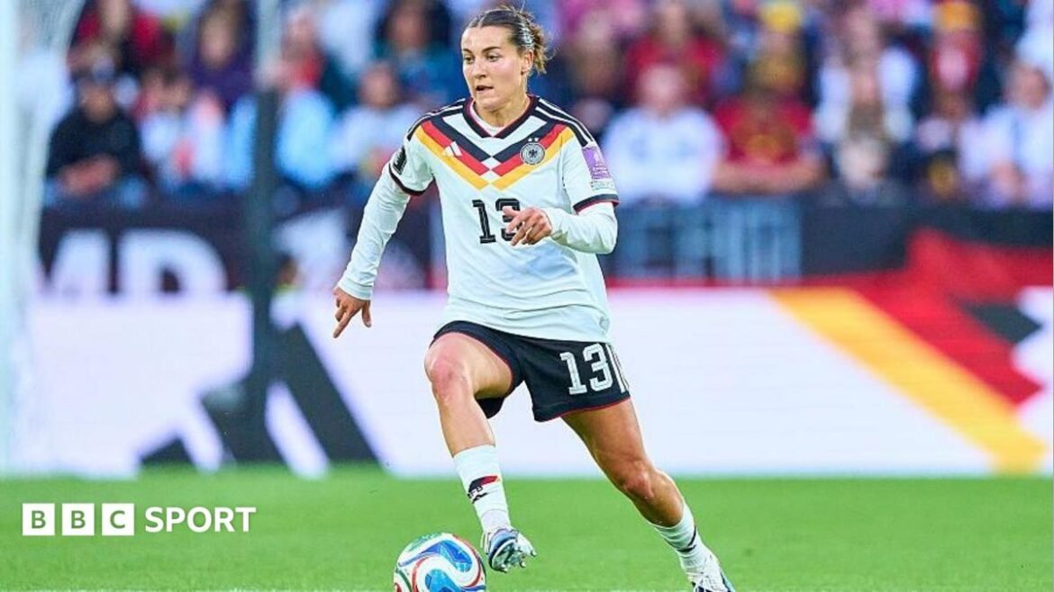 Carlotta Wamser in action for Germany this summer