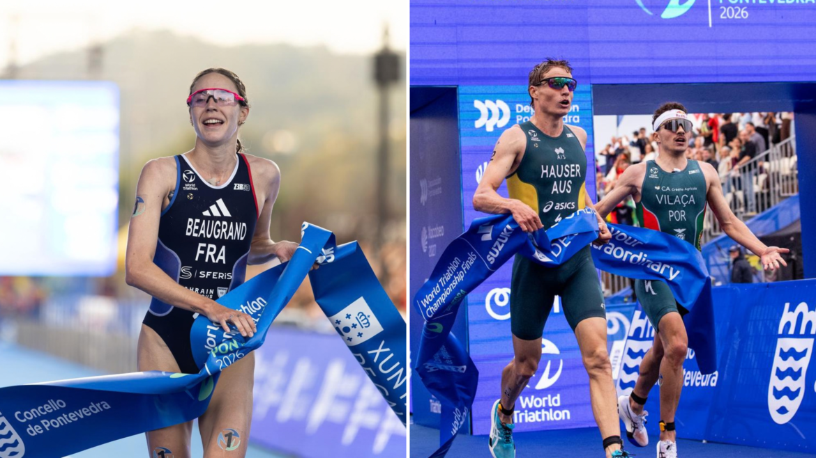 Cassandre Beaugrand won in Pontevedra to take the 2026 WTCS Series title. Vasco Vilaça took second but won the series title.