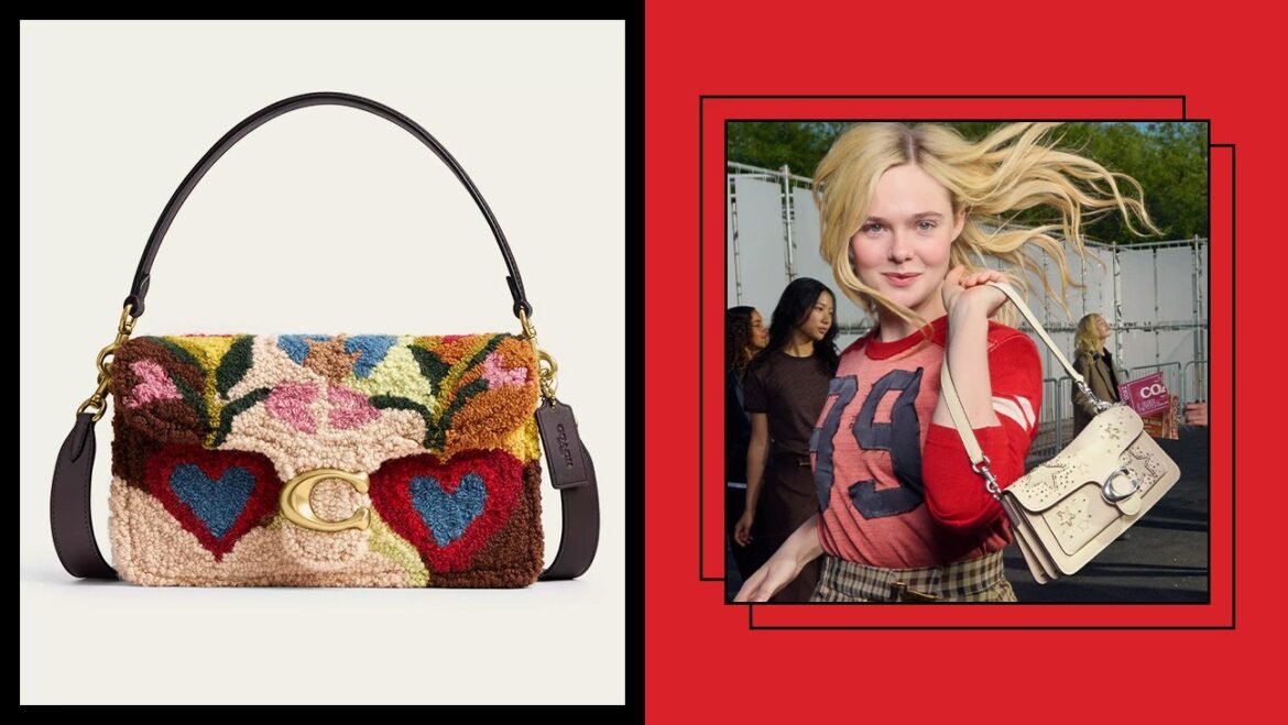 Coach Teri Shoulder Bag In Signature Beaded Satin