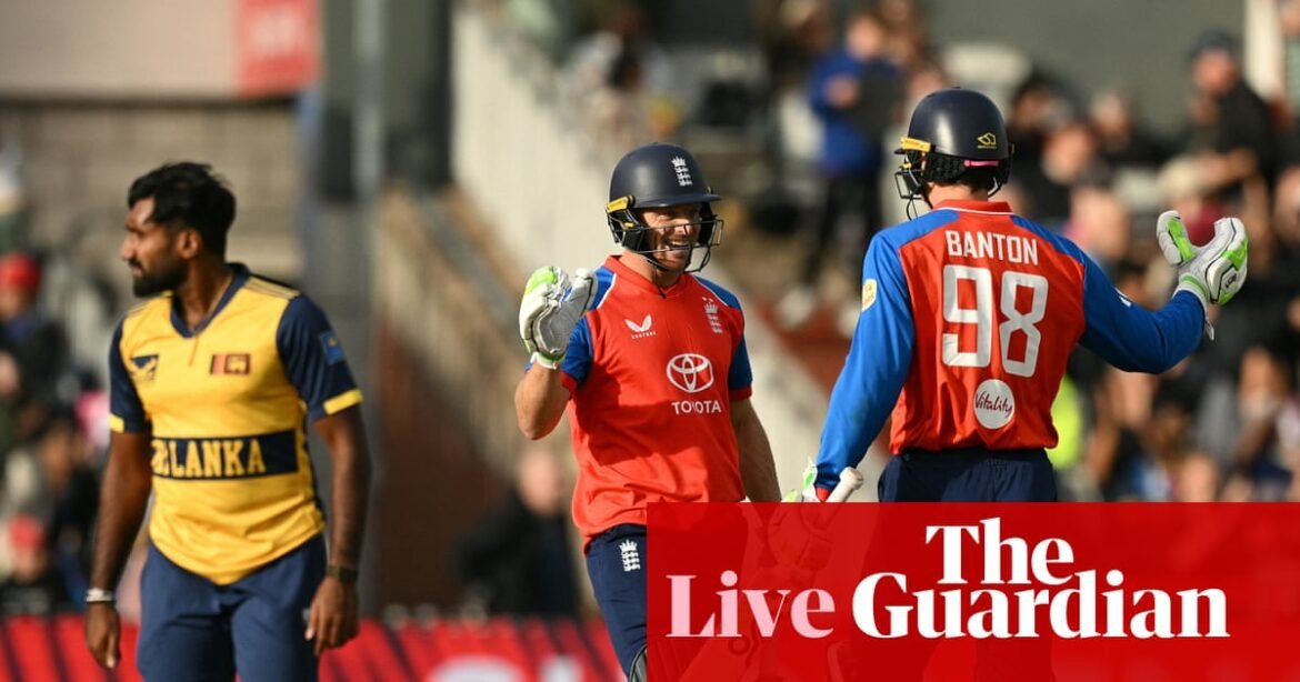 England beat Sri Lanka by eight wickets to seal T20 clean sweep and No 1 in world rankings – as it happened | Cricket
