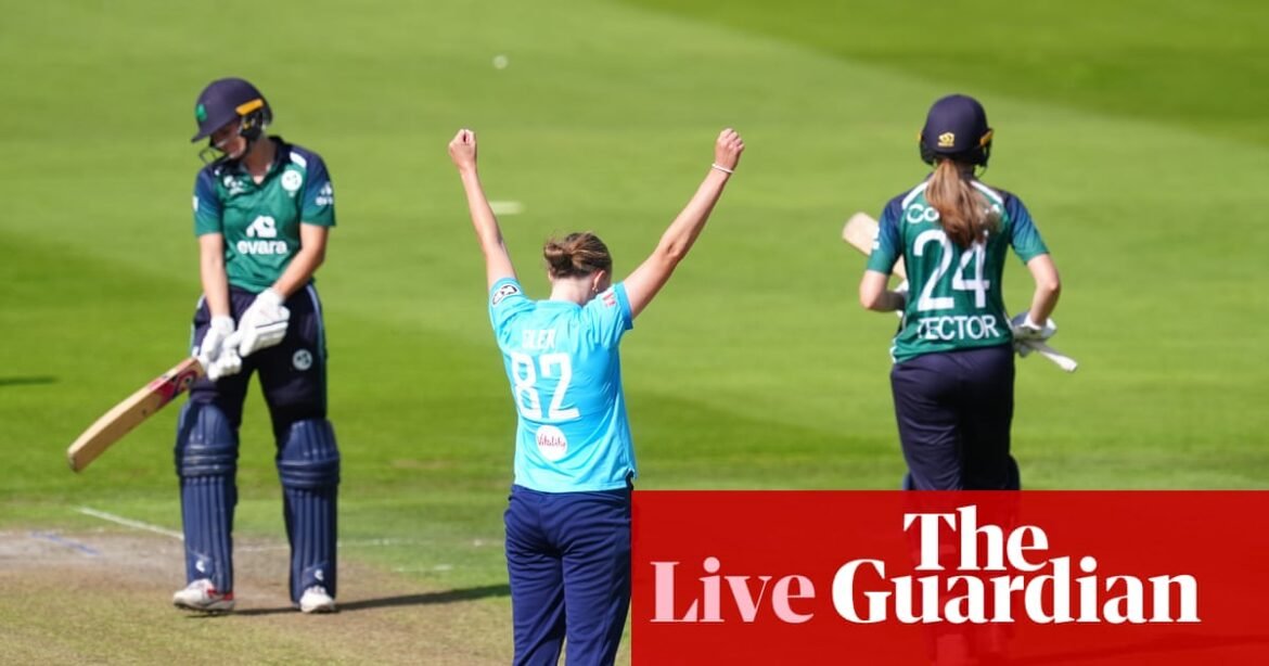 England v Ireland: third women’s cricket one-day international – live | Cricket