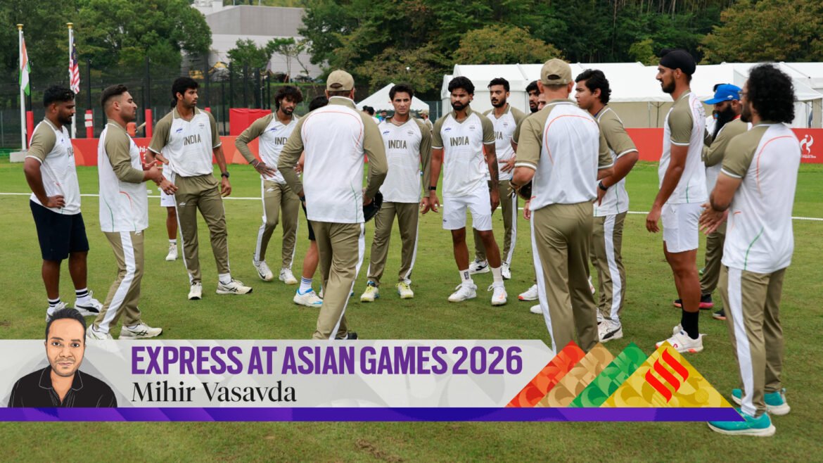 Indian cricket team during a practice session at the Asian Games 2026 in Aichi Nagoya. (BCCI)