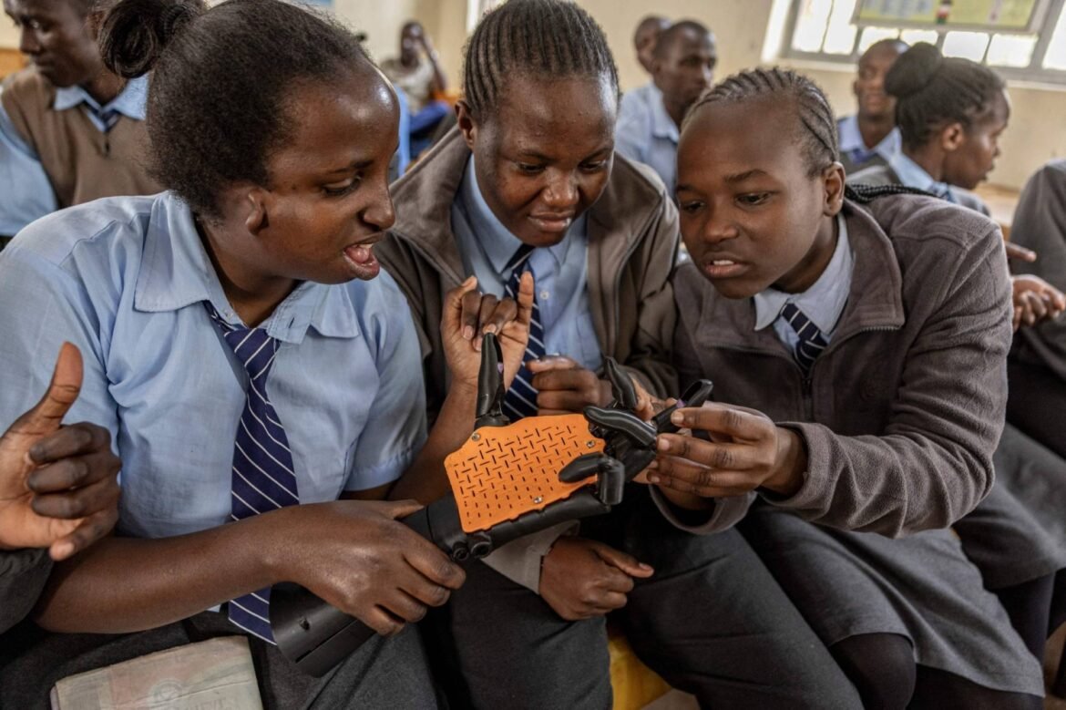 Kenyan startup makes robotic limbs to sign for deaf kids