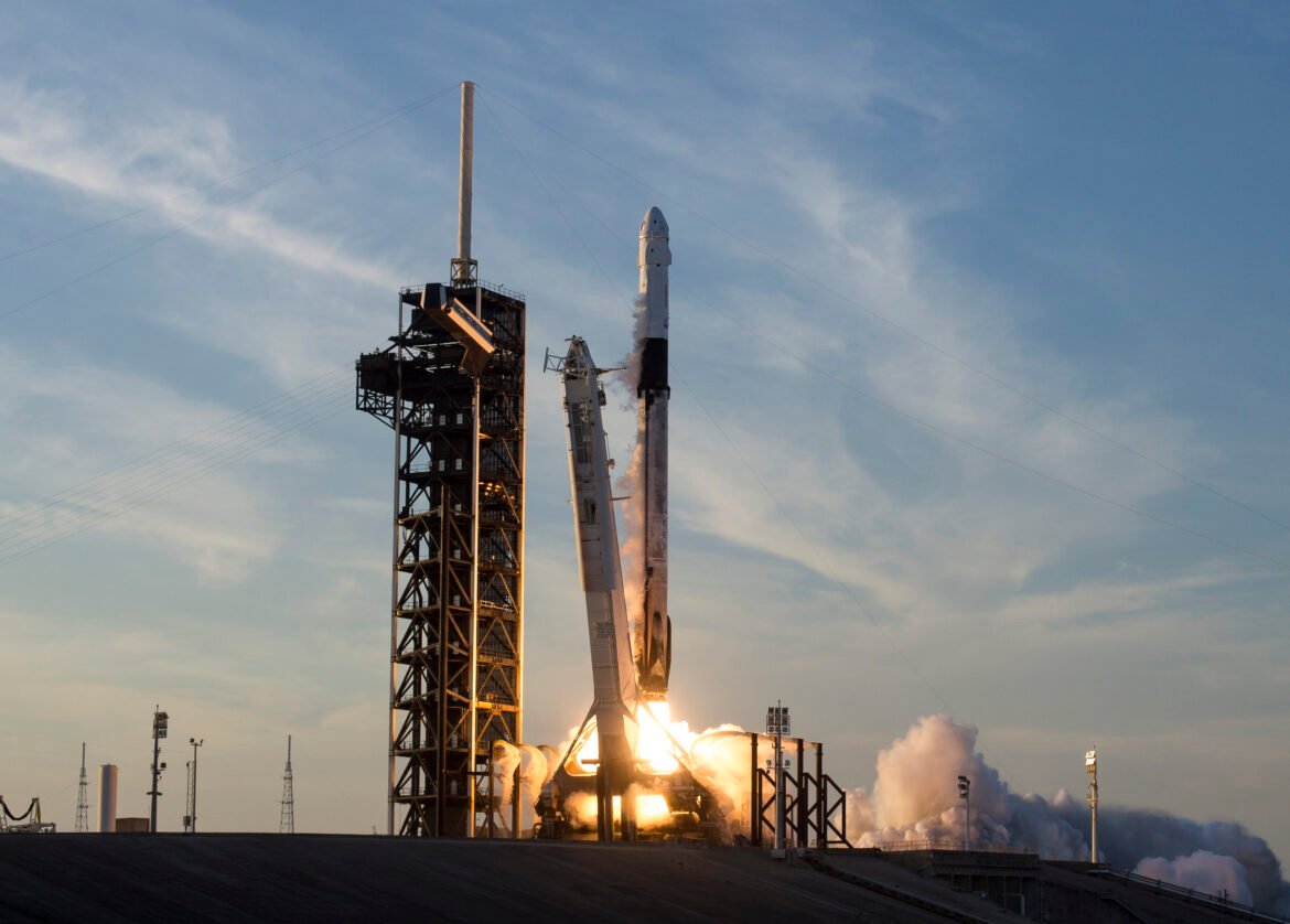 A SpaceX Falcon 9 rocket carrying the company's Dragon spacecraft is launched on NASA’s SpaceX Crew-10 mission to the International Space Station with NASA astronauts Anne McClain and Nichole Ayers, JAXA (Japan Aerospace Exploration Agency) astronaut Takuya Onishi, and Roscosmos cosmonaut Kirill Peskov onboard, Friday, March 14, 2025, from NASA's Kennedy Space Center in Florida. NASA’s SpaceX Crew-10 mission is the tenth crew rotation mission of the SpaceX Dragon spacecraft and Falcon 9 rocket to the International Space Station as part of the agency’s Commercial Crew Program. McClain, Ayers, Onishi, and Peskov launched at 7:03 p.m. EDT from Launch Complex 39A at the NASA's Kennedy Space Center to begin a six month mission aboard the orbital outpost.