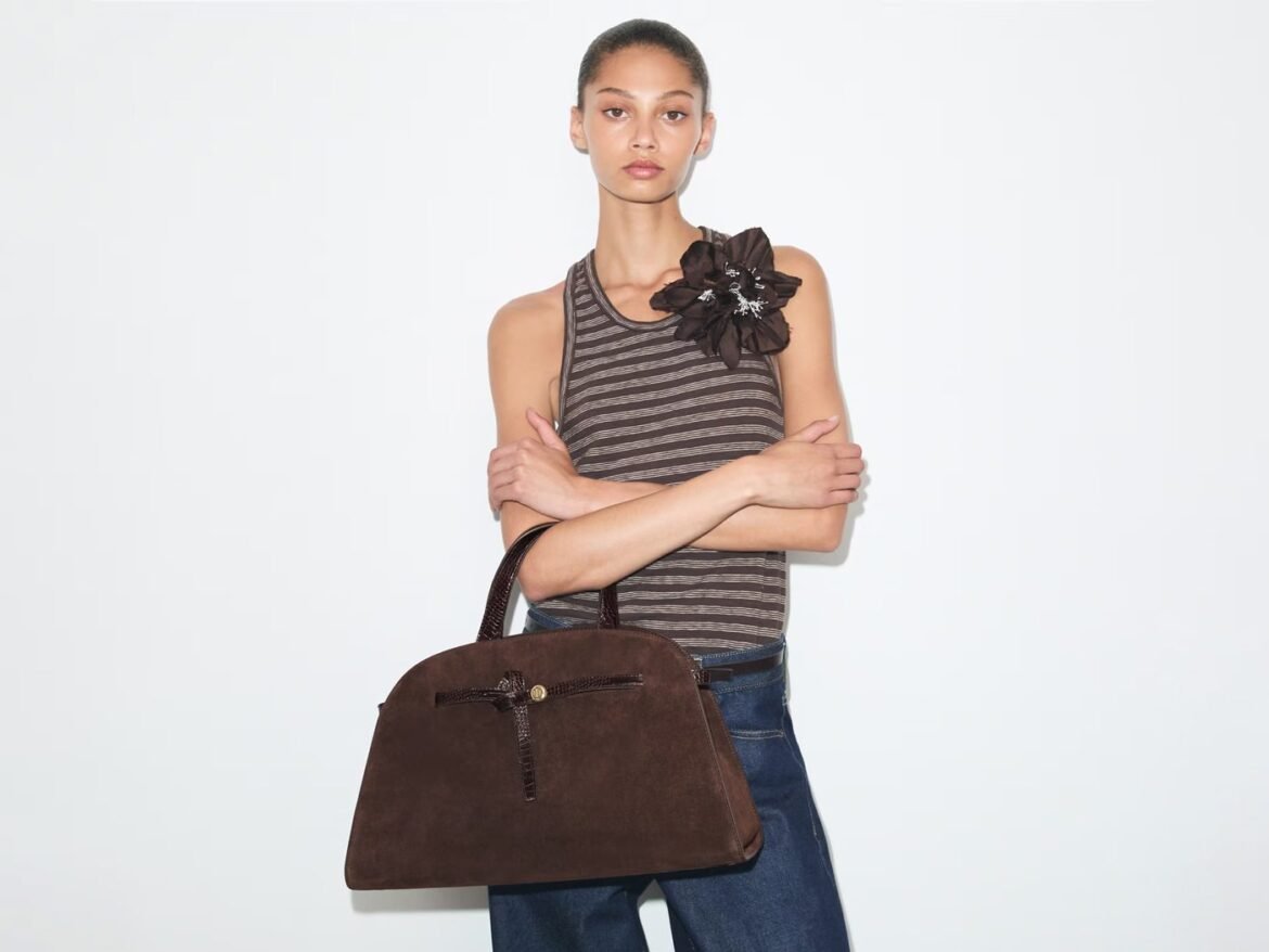Romy Suede Bauletto Bag