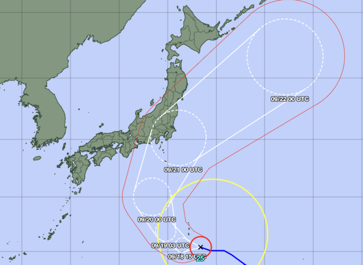 Tropical Storm Dujuan to approach Tokyo over Silver Week