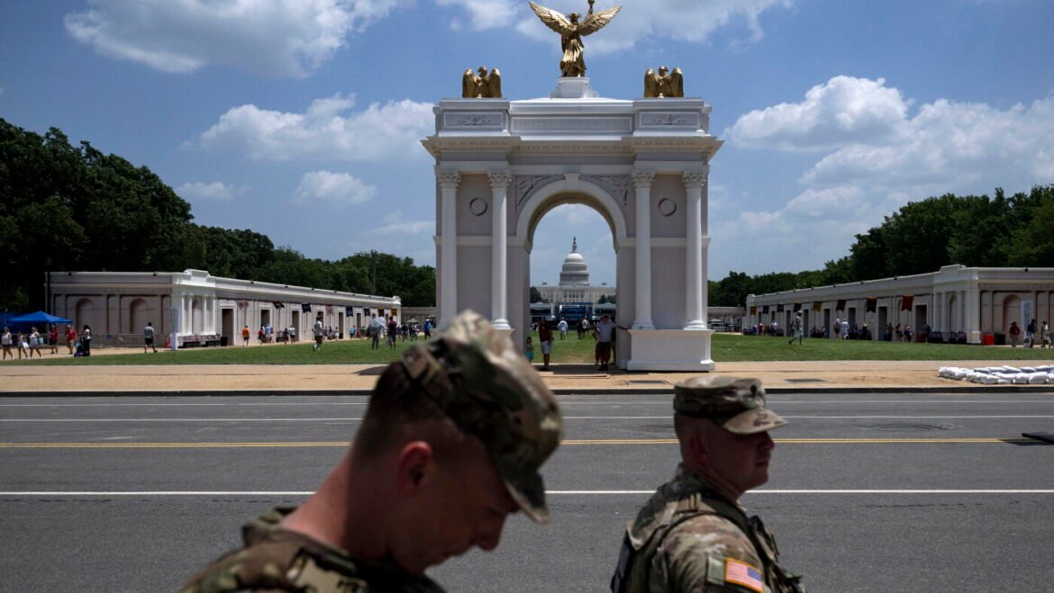 Trump's D.C. arch as military complex? Experts are skeptical : NPR