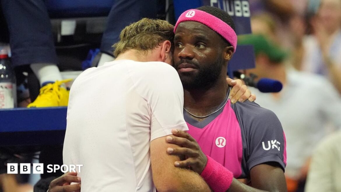 Frances Tiafoe consoles Alex Michelsen