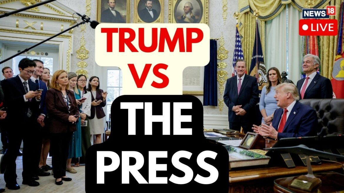 WHITE HOUSE BARS CNN FROM TV POOL | TRUMP’S MEDIA BAN ESCALATES | TRUMP VS THE PRESS LIVE | N18G
