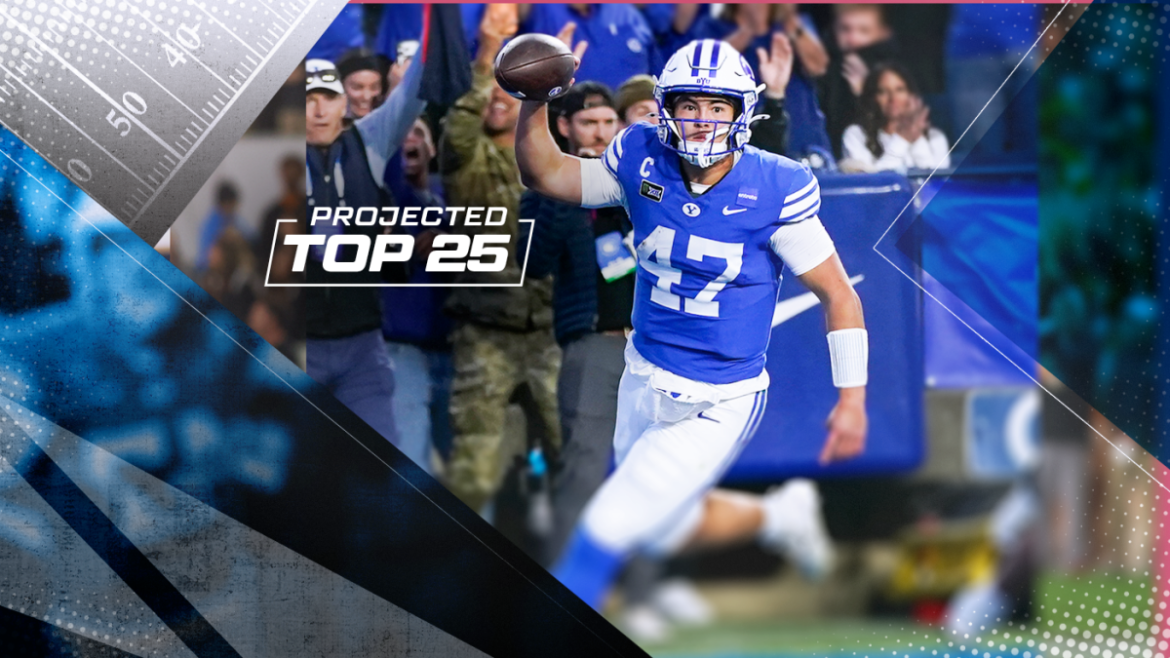 Tomorrow's Top 25 Today projects college football rankings after Week 7