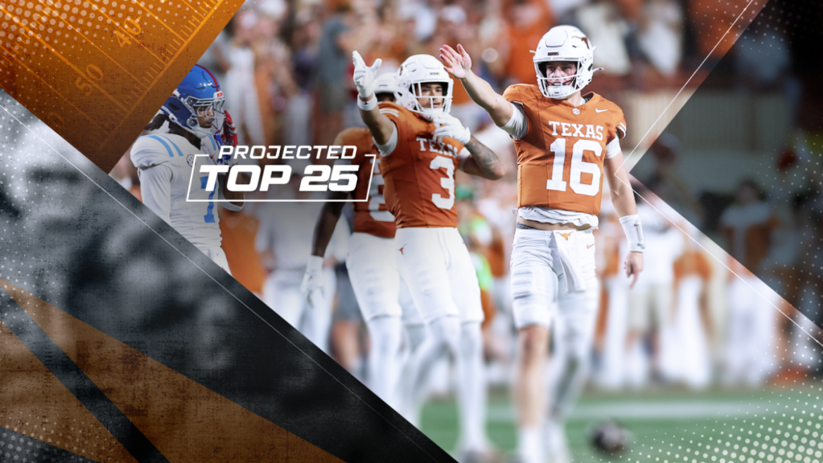 Tomorrow's Top 25 Today projects college football rankings after Week 8