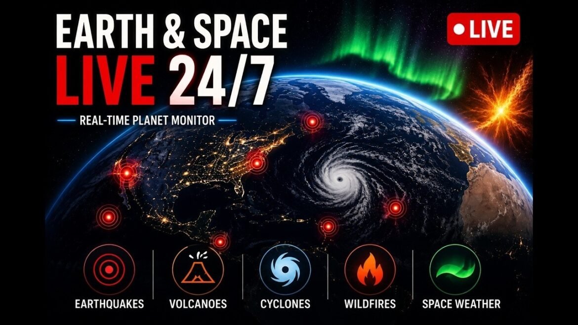 Earth & Space Live 24/7 | Earthquakes, Volcanoes, Severe Weather & Space Weather