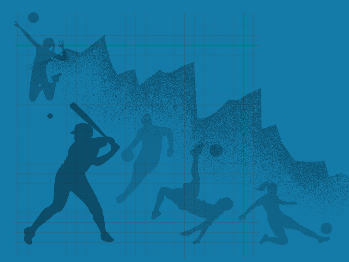 graph of different sports player